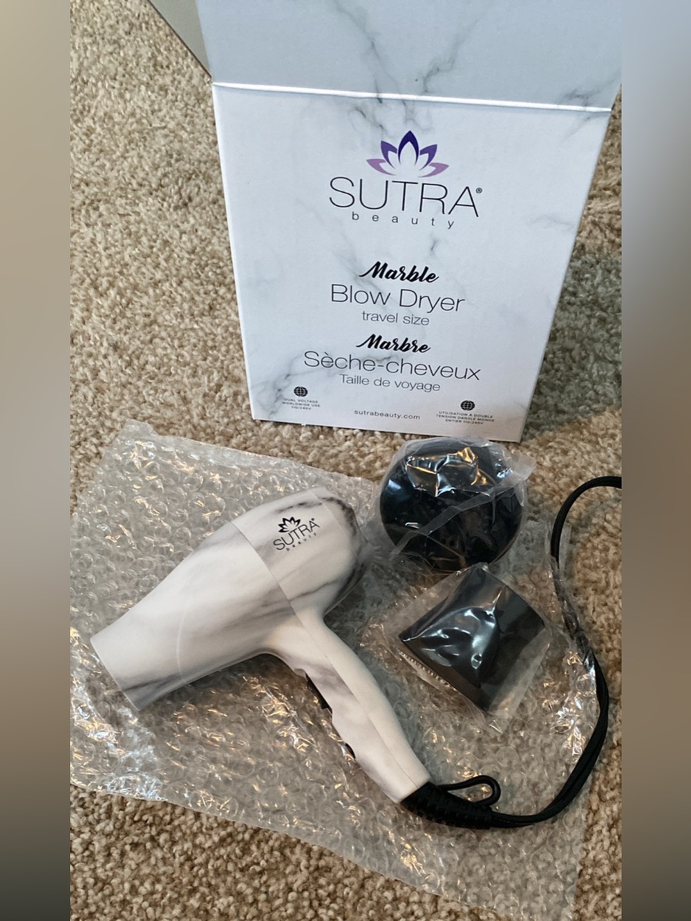 Sutra Marble Travel Hair Dryer